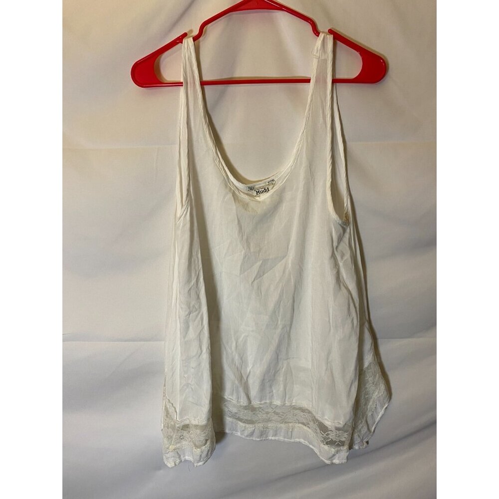 Angelcore Fairy white soft top Women’s Medium Sleeveless Coastal Cowgirl Beach